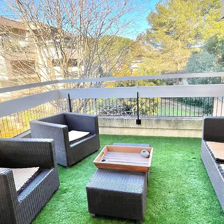 شقة Le Grand Estivale -3 Terrasses-100m De Sable